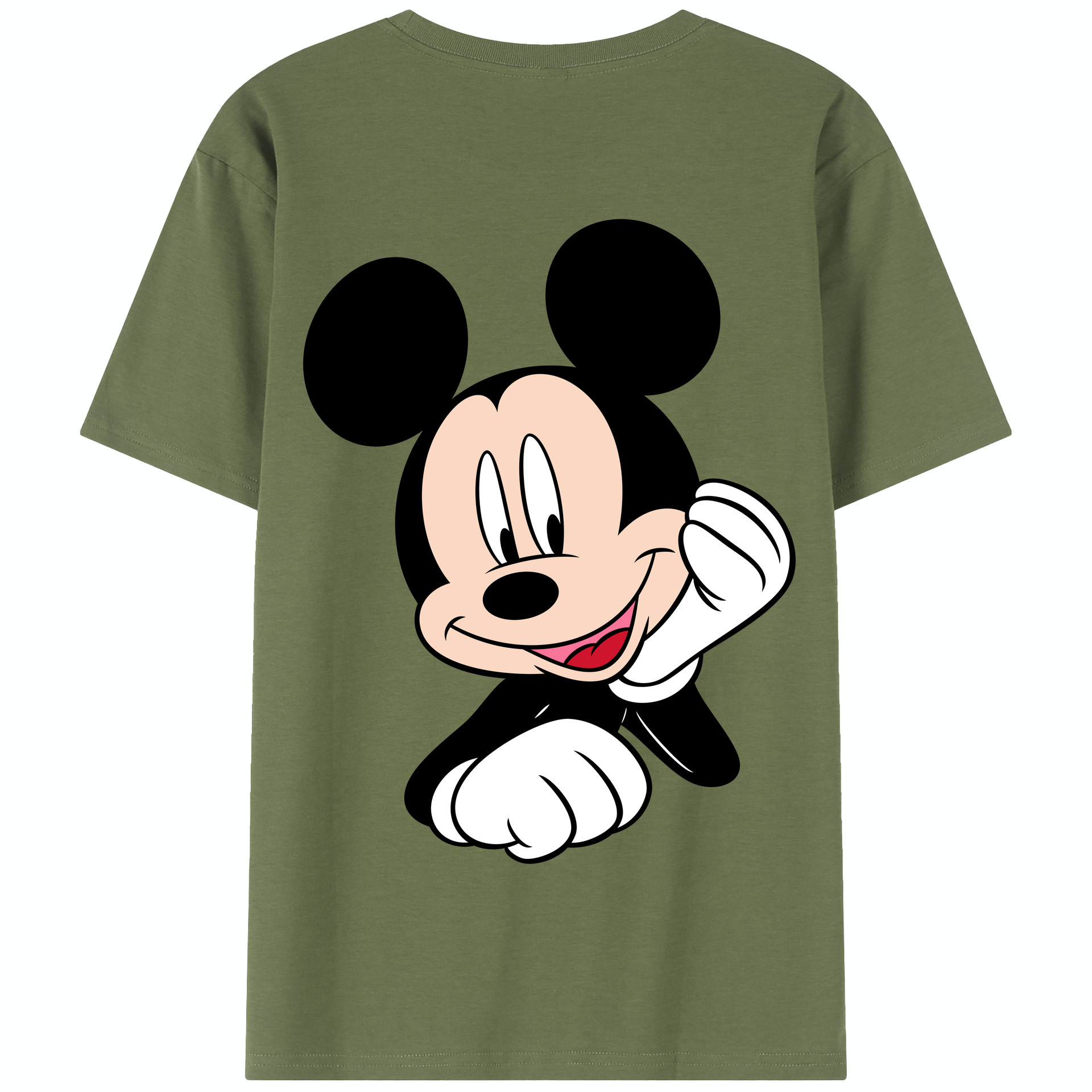（画像用） ミッキーマウス Mickey Mouse 綿100％半袖Tシャツ（背面プリント）